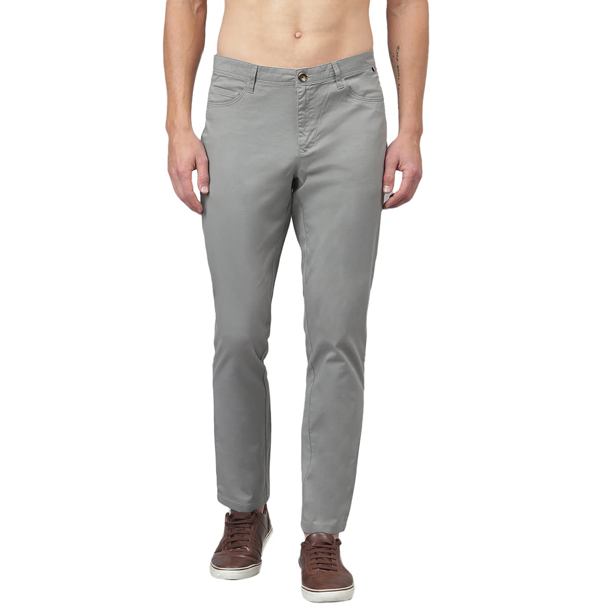Thomas Scott Mens Solid Slim Fit Trouser