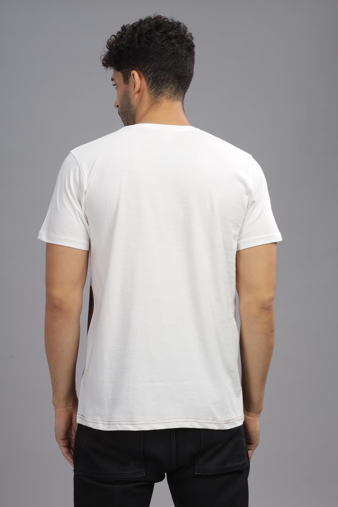 ADRO Tshirt for MenMulti Color T-Shirt for MenCotton T-ShirtMens TshirtRN8-24-WHNBBR