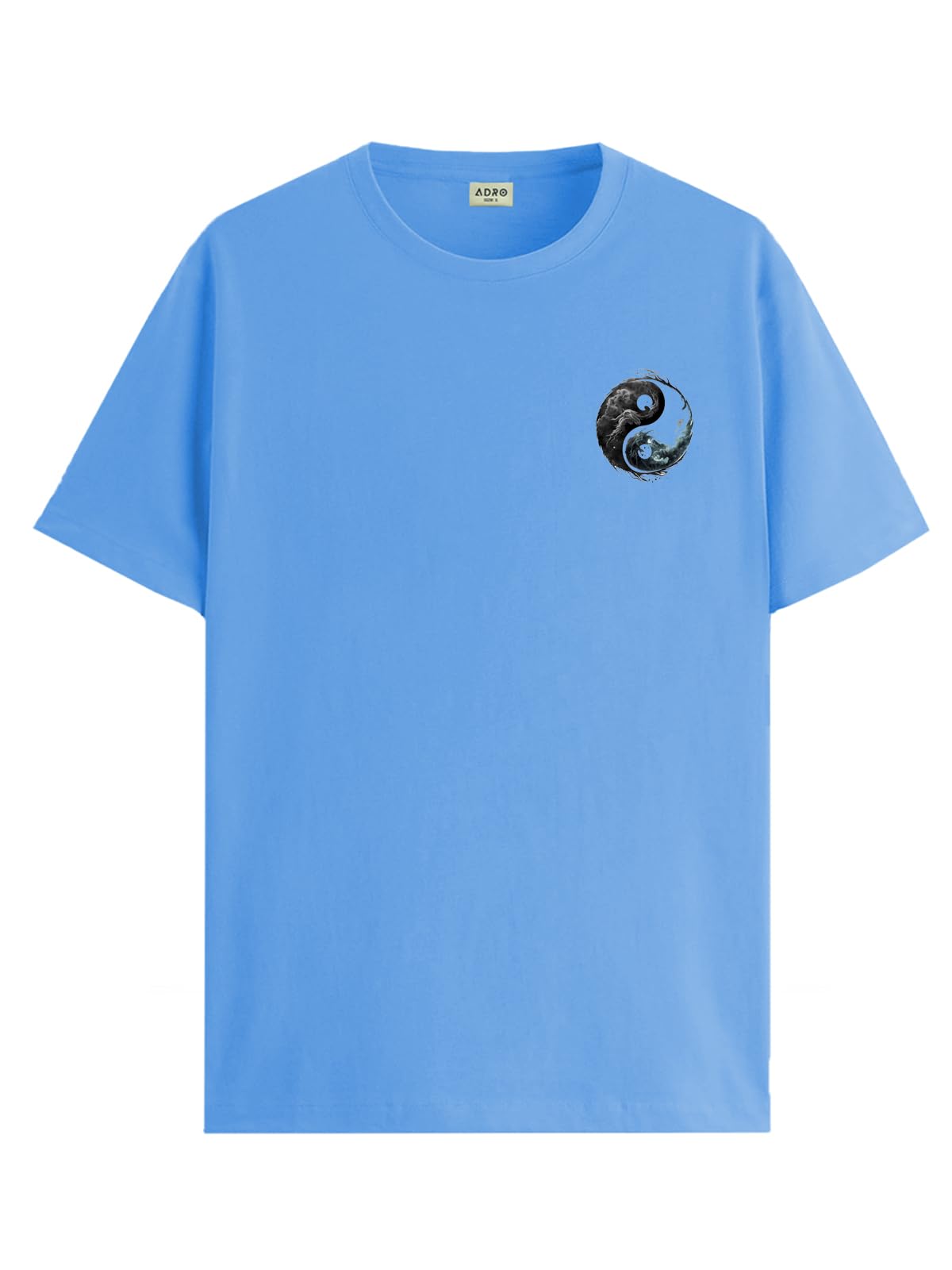 ADRO T-Shirts for MenChest Printed T-Shirt for MenCotton Tshirt for Men|RN24-STICK-YONG-SK