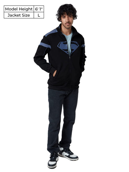 The Souled Store| Official Superman: Sigil Mens and Boys Jackets|Full Sleeve|Regular fit Graphic Printed | 60% Cotton 40% Polyes