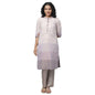 Aurelia Women's Cotton Blend Round Neck Regular Kurta(23FEA12668-704138_Purple_L
