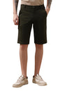 Dennis Lingo Men Knee Length Mid Rise Cargo Shorts. Dark Green