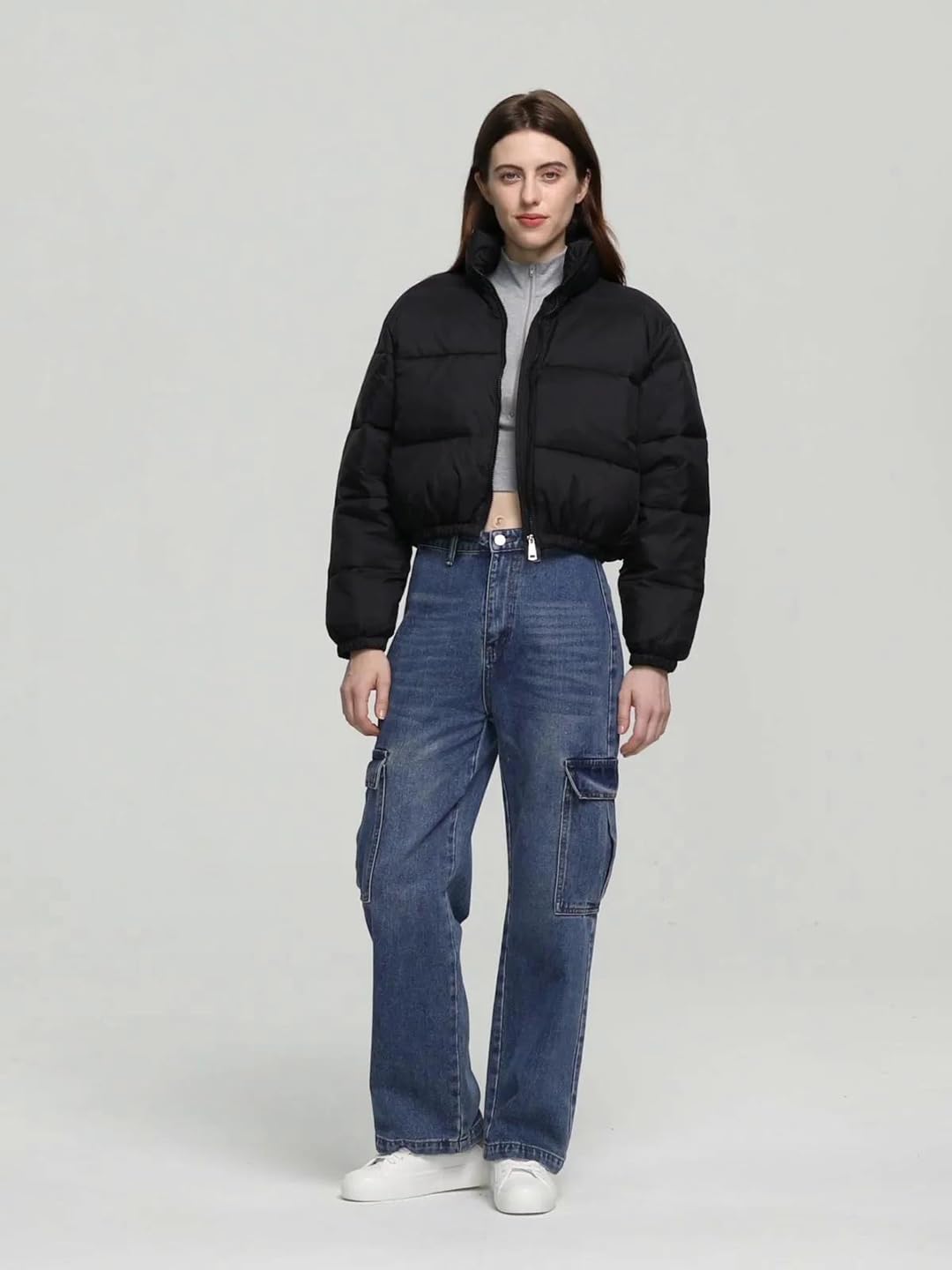 KOTTY Women Full Sleeve Solid Puffer Jacket