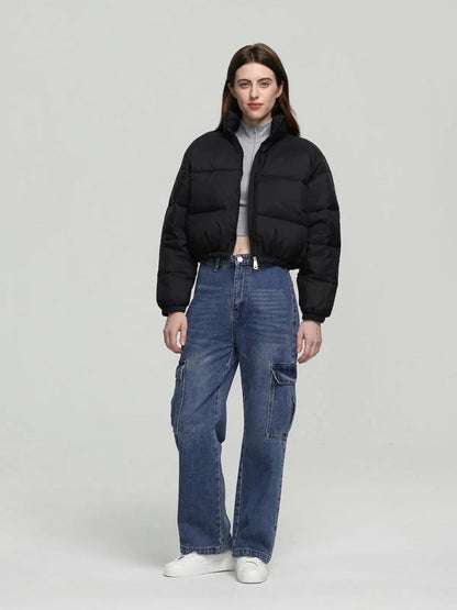 KOTTY Women Full Sleeve Solid Puffer Jacket