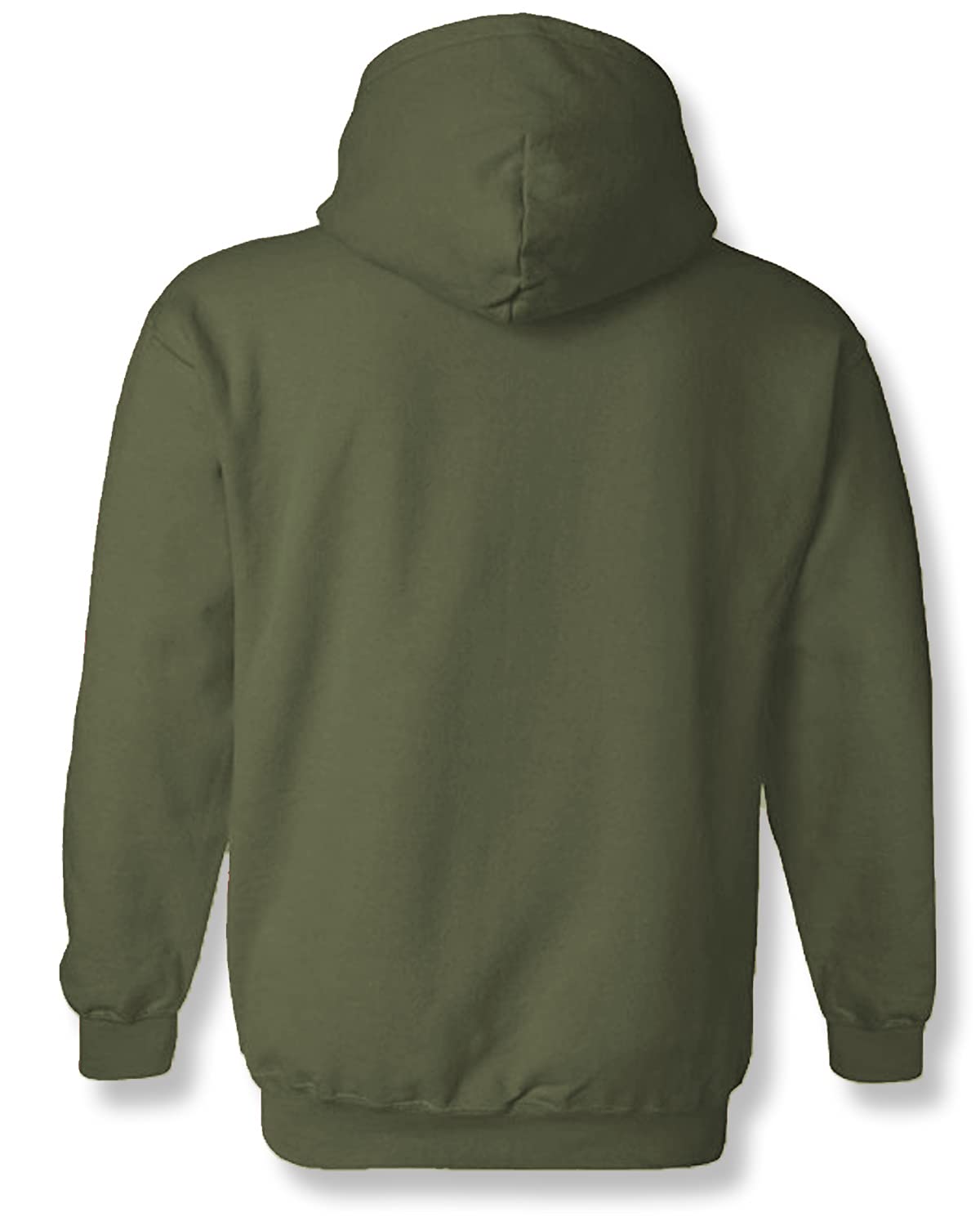 ADRO Men's Cotton Neck Hooded Sweatshirt (H21-M-STAY-OL_Olive)