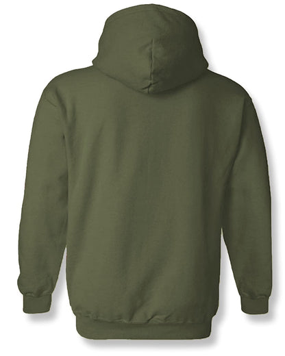 ADRO Men's Cotton Neck Hooded Sweatshirt (H21-M-STAY-OL_Olive)