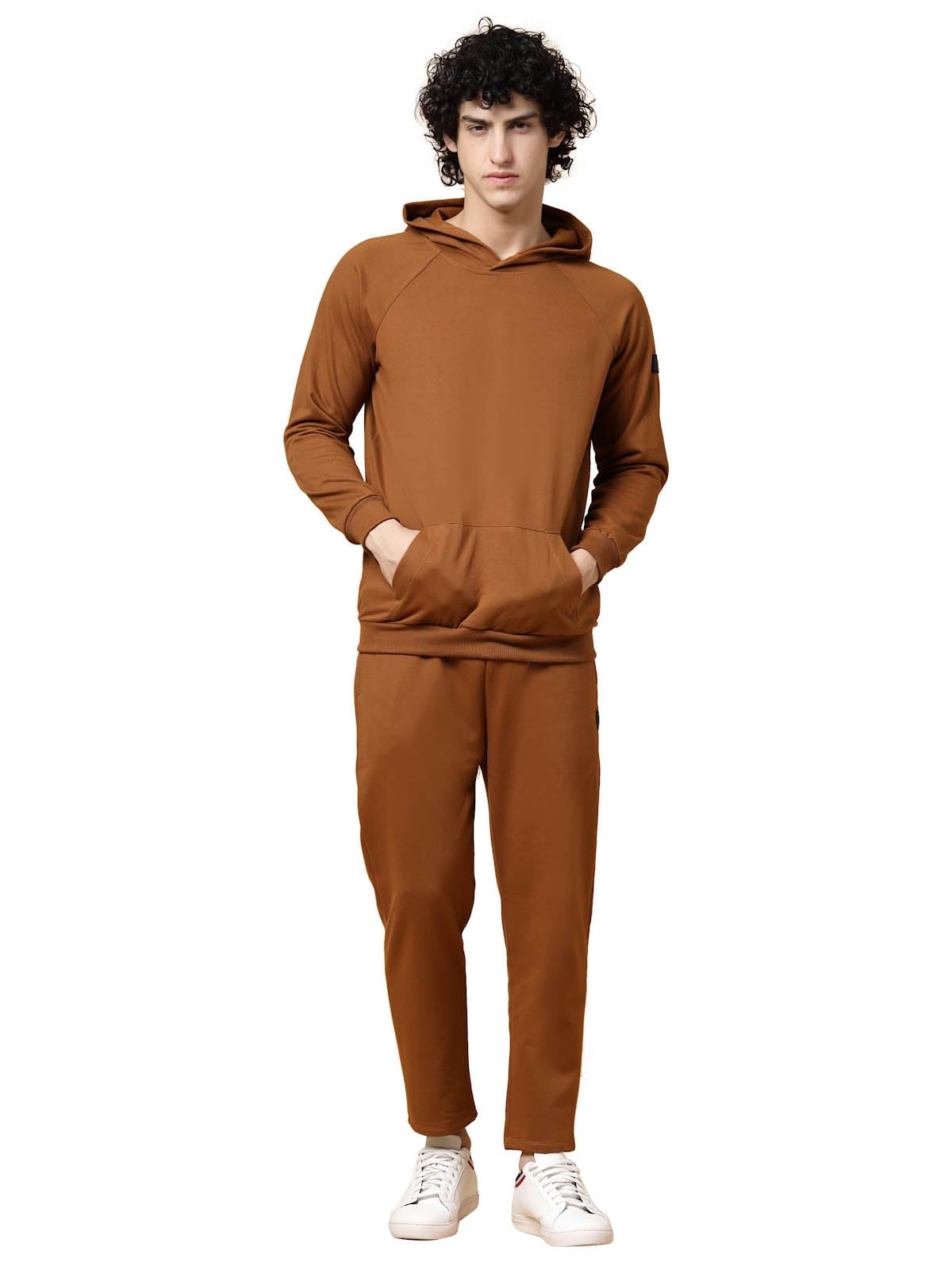 Rigo Cotton Fleece Full Sleeves Oversized Co-ord Set for Men | Printed Hooded Track Suit Set for Men