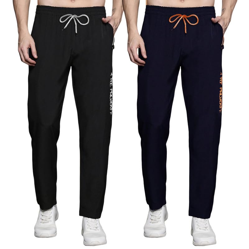Pinkmint Combo Track Pant for Men Soild with Pocket Active Wear ll Gym Wear (Pack of 2)