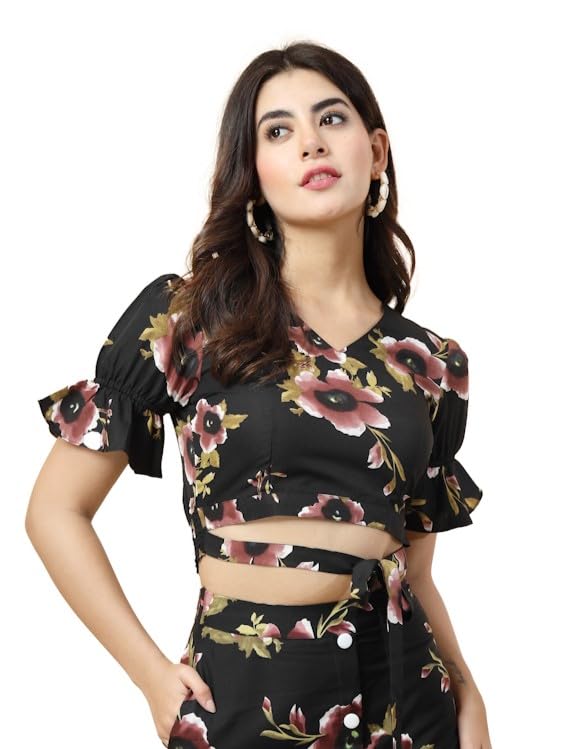 OOMPH! Crop Top, Black, mt894