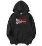 Adro Never Give Up Design Printed Hoodies/Sweatshirts For Men & Women (H20-M-Ngu-Bl_Black_Xl)