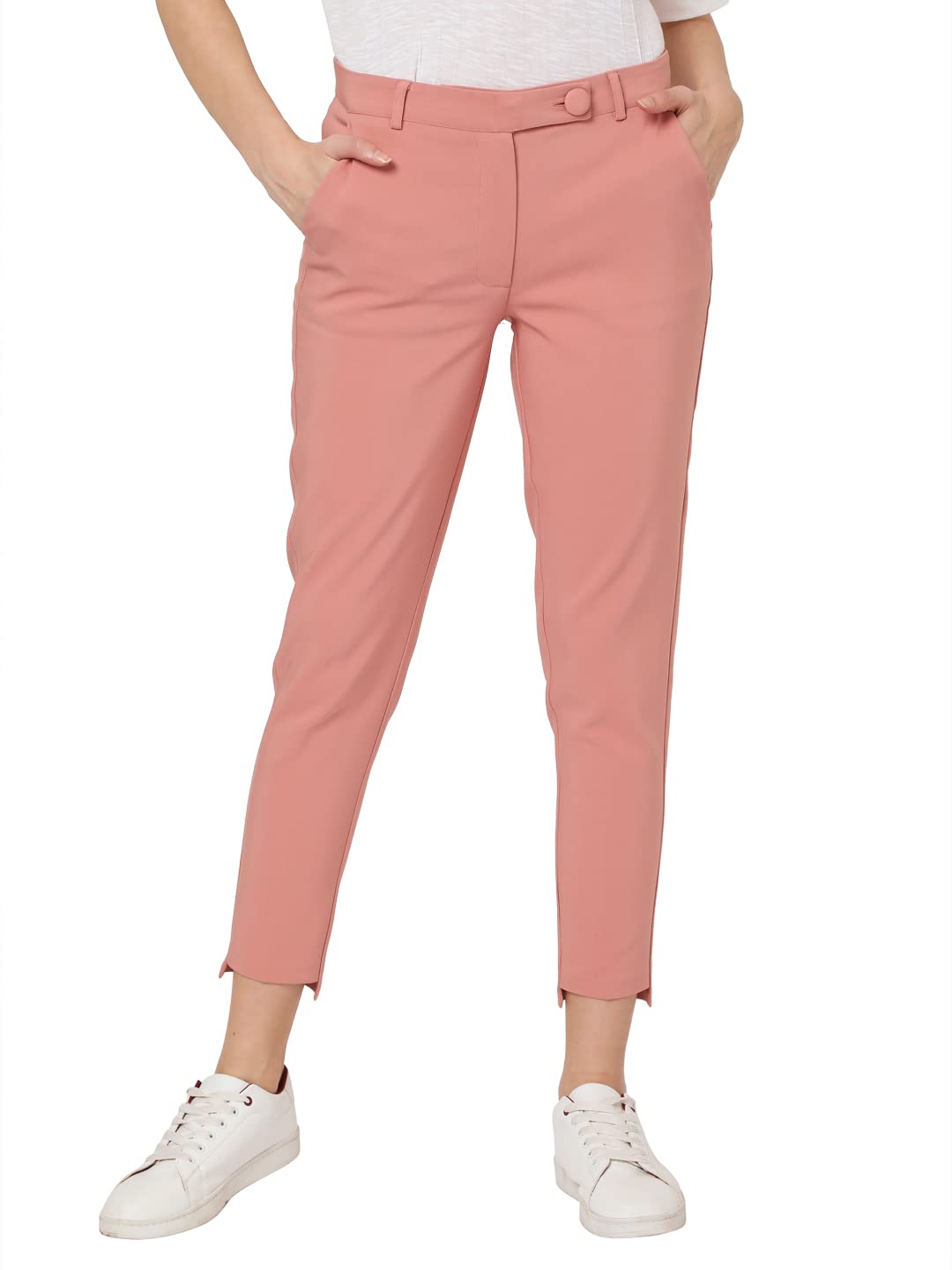 Vero Moda Skinny Fit Pants (10256558_Old Rose_Xl)