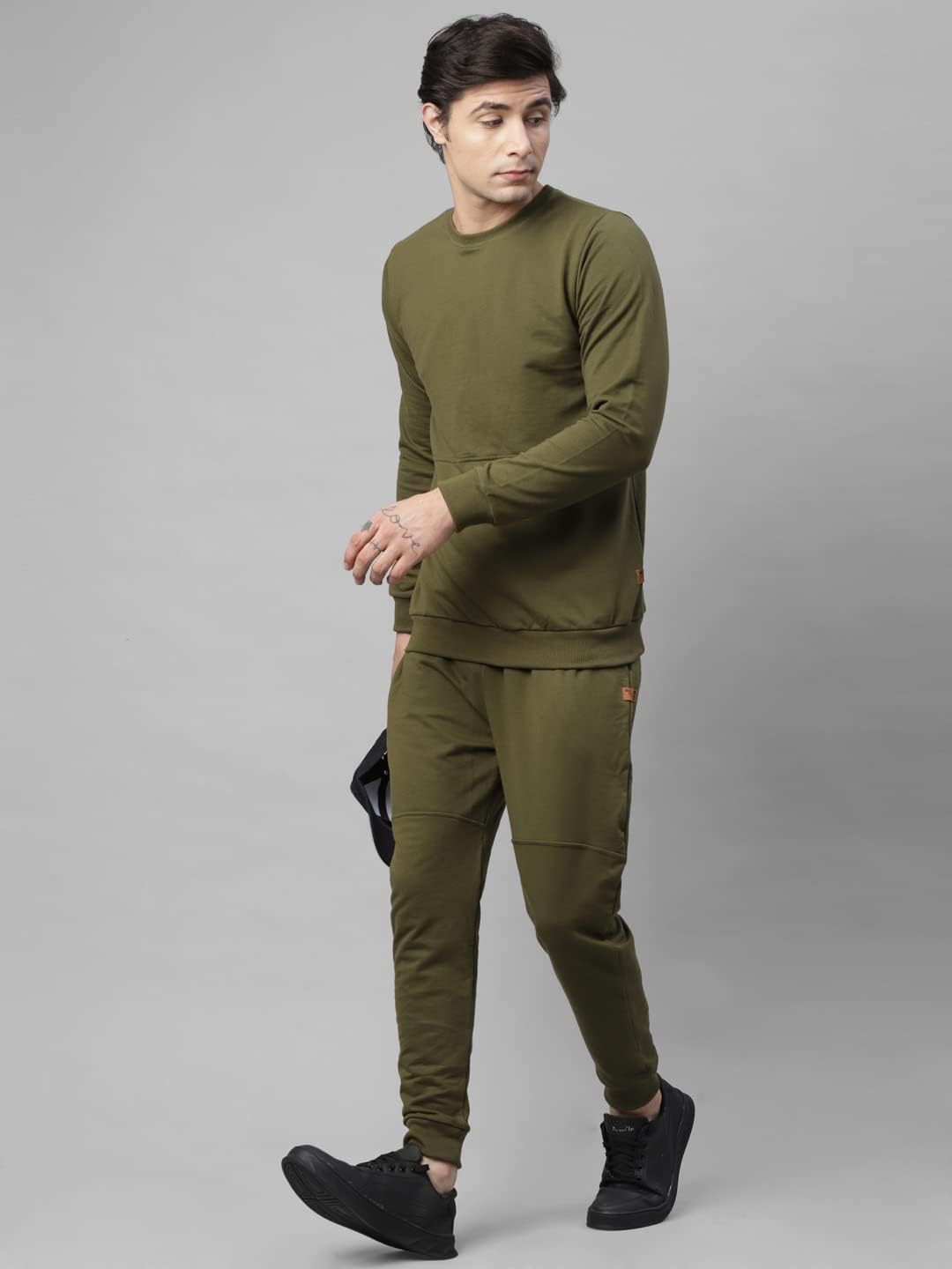 Rigo Round Neck Full Sleeve Terry Track Suit For Men | Regular Fit Plus Sizes Tracksuit for Mens | Co-ord Set For Men