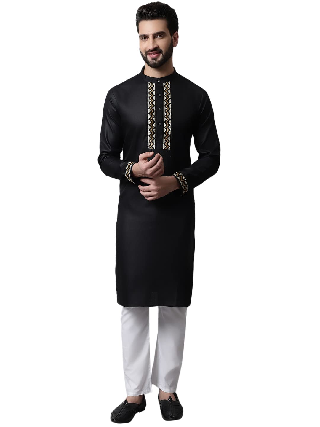 Jompers Mens Embroide Kurta Churidar Set
