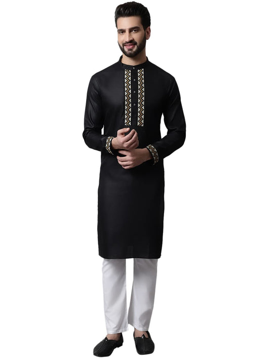 Jompers Mens Embroide Kurta Churidar Set
