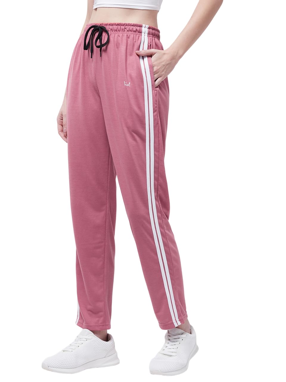 Pivl Striped Womens Rosepink Track Pant
