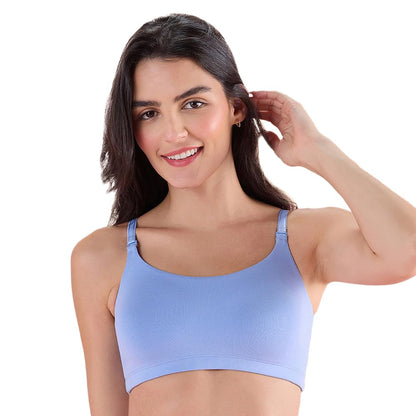 Nykd (Nyb165 Cotton Non Padded & Non Wired Full Coverage Slip On T-Shirt Bra For Women | Easy Breezy Soft Fabric With Hidden Sha