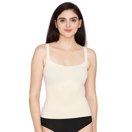 Zivame All Day Light Weight Shaping Vest for Women - Oyster White