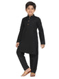VASTRAMAY Boys Black Kurta Pyjama Set_VASBK091BLnVPBL_22