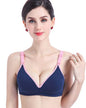 Fabme WomenS Nylon Blend Wired Modern Seamless Padded Bra (Br0309_Navy Blue