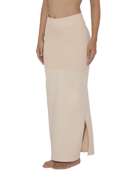 Clovia Womens Petticoat Style Saree Shapewear with Side Slit (SW0023P24_Skin)