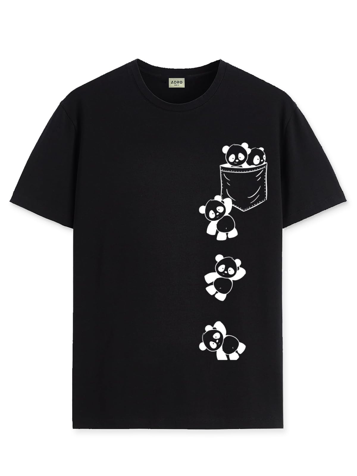 ADRO Tshirt for Men | Printed T Shirt for Men | 100% Cotton T-Shirt |Printed T Shirt | T-Shirts | RN24-POC