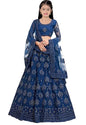 Suppar Sleave Traditional Ethnic Wear For Girls Designer Embroidered Kids Lehenga Choli