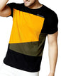 Noble Monk Men Regular Fit T-Shirt | Round Neck | Half Sleeve | Self Design | Casual T Shirt For Men