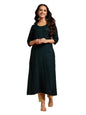 Libas Green Woven Design Rayon Straight Kurta