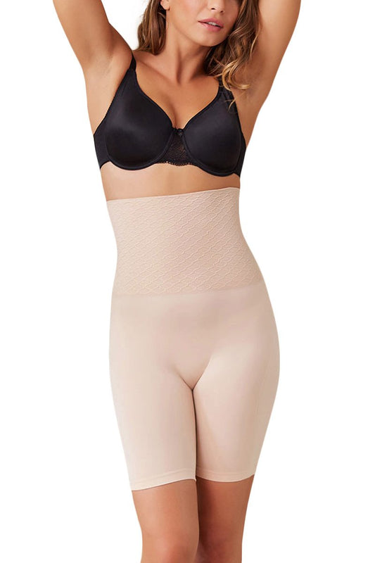 Zivame All Day Highwaist Thigh Shaper for Women - Skin