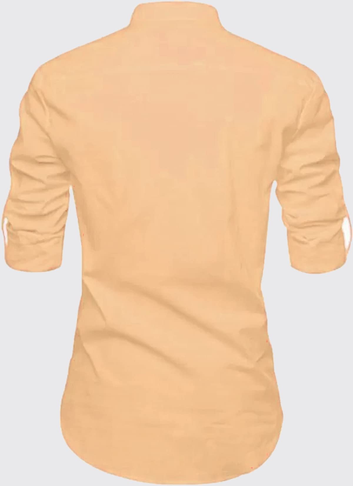 Deelmo MenS Cotton Blend Floral Print Casual Kurta Shirt