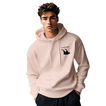 Nobero MenS Cotton Blend Neck Hooded Regular Fit Sweatshirt (1M-Twho-C0680_Pink Clay_Medium)