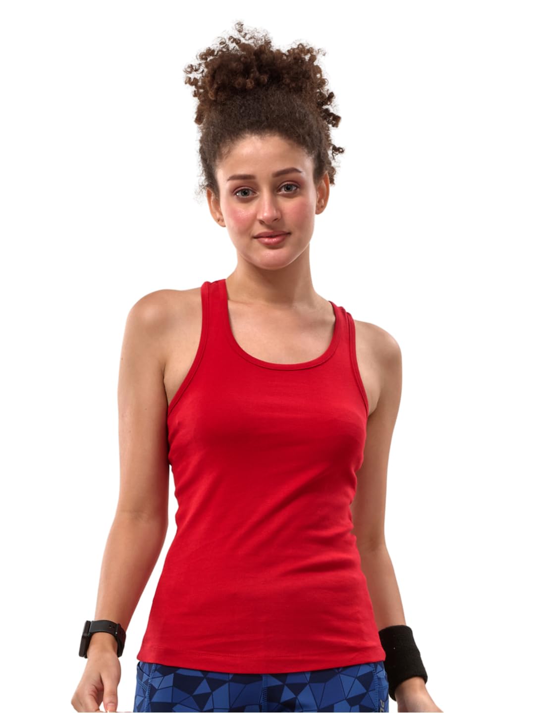 Lyra WomenS Stretchable Premium Cotton Racerback Tank Top