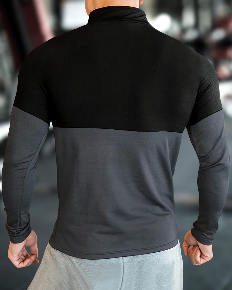 Noble Monk MenS Regular Fit Round T Shirt |Full Sleeves |Solid Pattern | Casual T-Shirt For Men