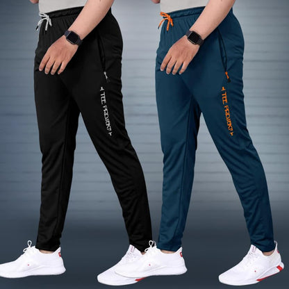 Pinkmint Combo Track for Men Lycra with Pocket for Gym, Tracking, Toga, Sport, Home