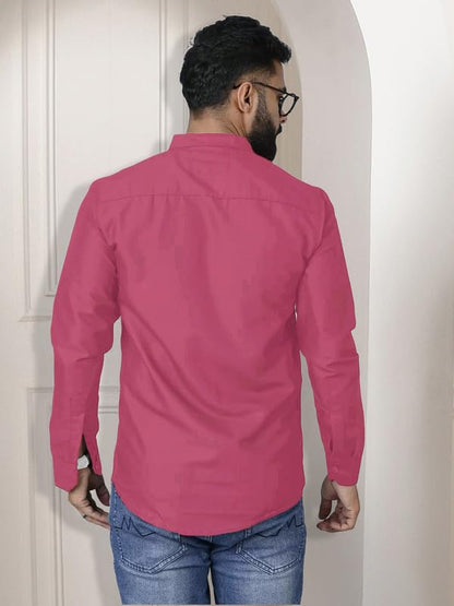 Tee Projekt Mens Long Sleeve Button Down Shirt for Men Collared Casual Formal Soild Shirt