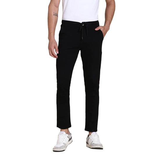 Dennis Lingo Slim Fit Black Chino for Men
