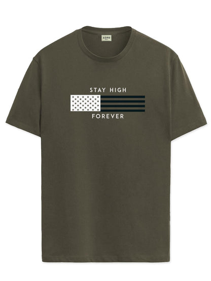 ADRO Mens Flag Printed Cotton T-Shirt_RN24-L2-FLAG-OL