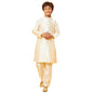 Bon Organik Off-White Silk Kurta With Pajama Set For Boy