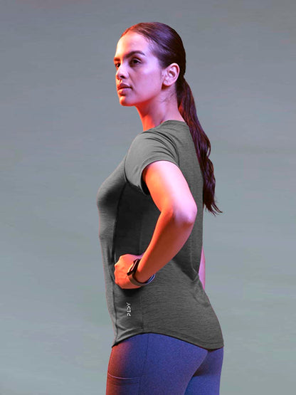 Lyra WomenS Rapid Dry Short Sleeve Breathable And Flexible Fit Active Top