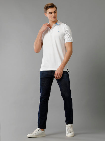 ADRO Premium Cotton Polo for Men (PN23-H-PLN-WH_White)