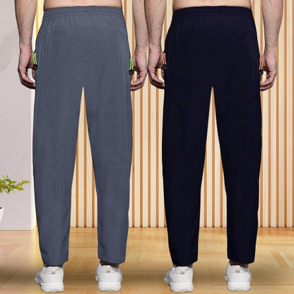 Pinkmint Combo Track Pant for Men Soild with Pocket Active Wear ll Gym Wear (Pack of 2)