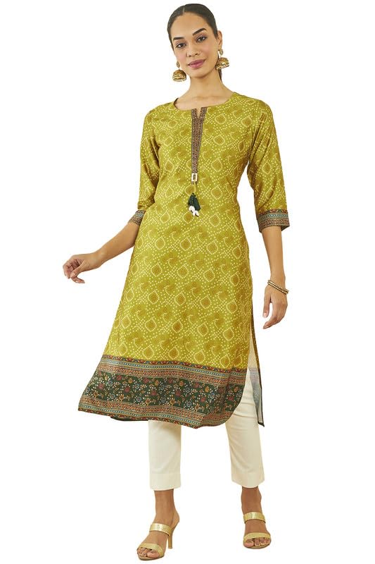 Soch Women Satin Regular Kurtas