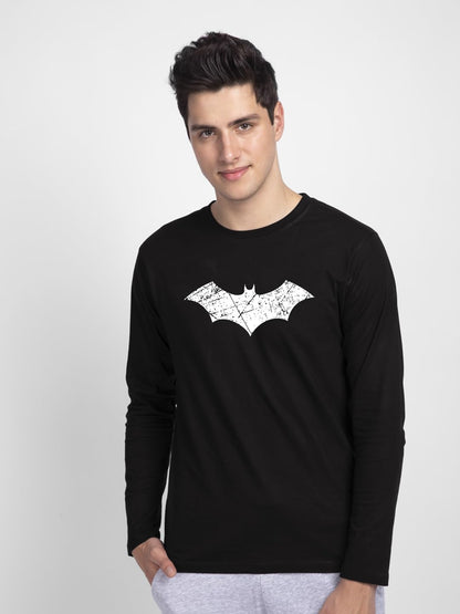 Bewakoof Official DC Merchandise Batman Mens Graphic Printed Regular Fit Half Sleeve Round Neck Cotton T-Shirt