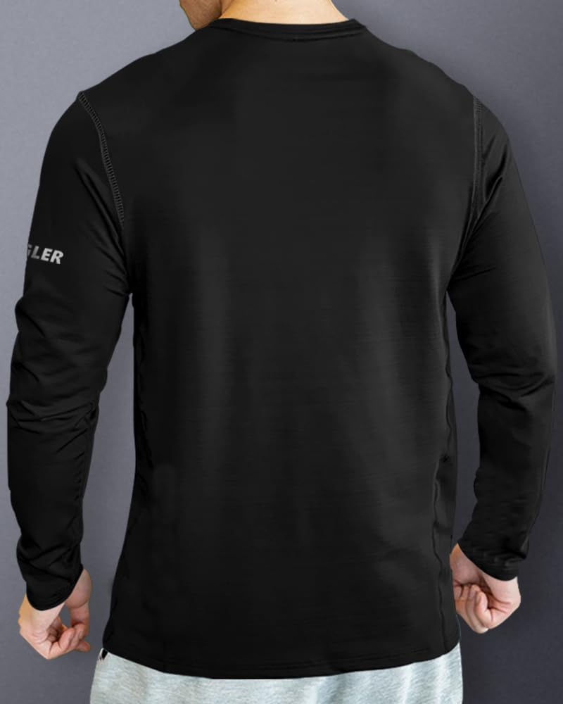Noble Monk Round Neck Regular Fit Gym Wear Tshirt Black