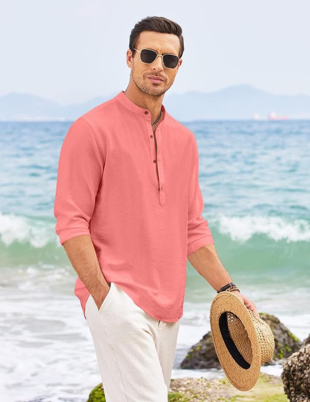 ROYALSCOUT Mens Button Down Cotton Casual Shirt Offering Wrinkle-Free Elegance Perfect for Workdays, Weekend Gatherings, or Tra