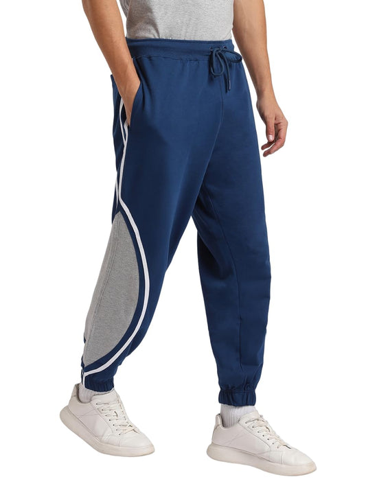 Nobero Jackson Joggers MenS Solid Navy Blue Color Slim Fit Night Sleep Lounge Running Joggers Lower Wear Sweat Bottoms Track Pa