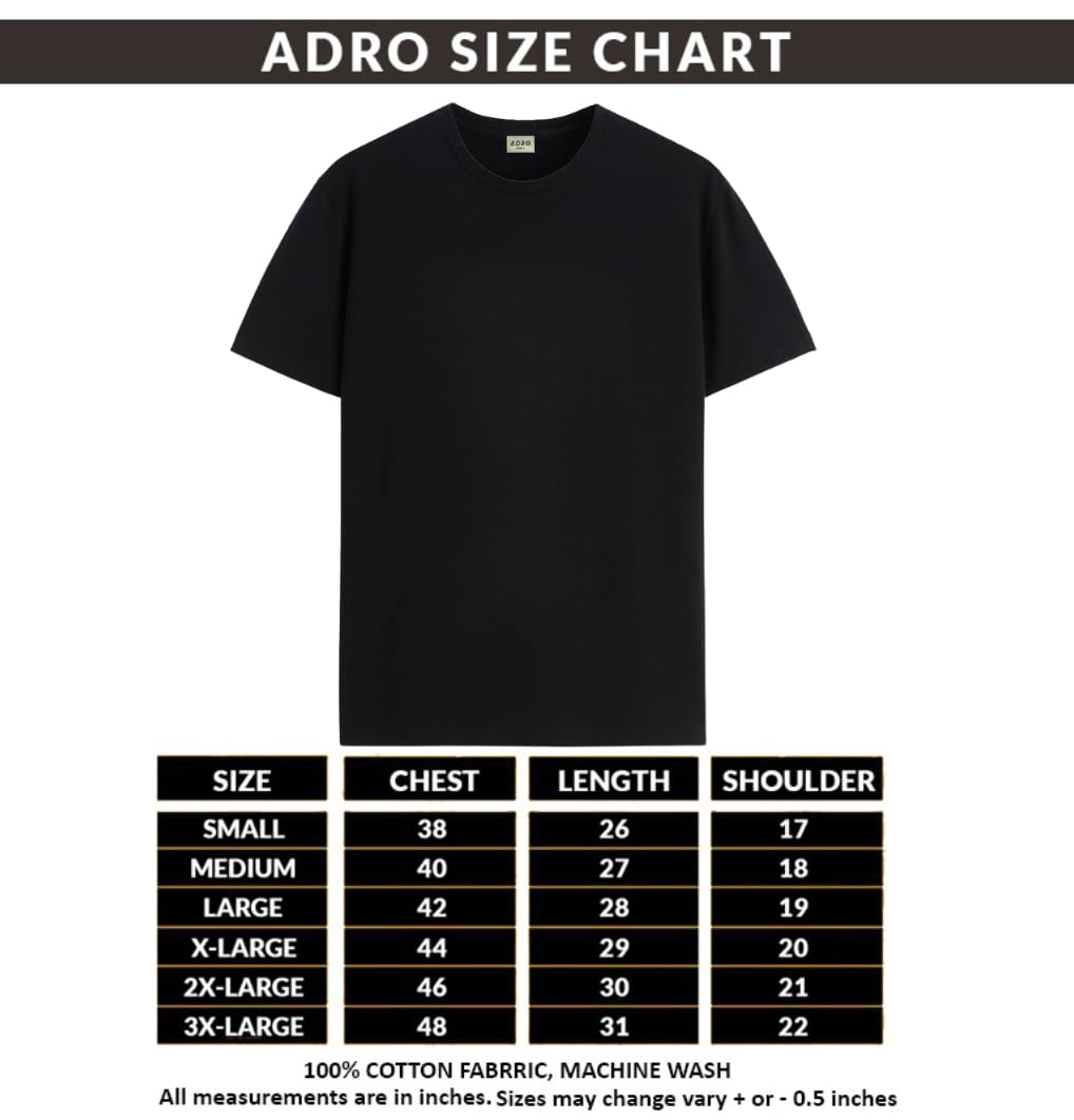ADRO Regular Fit T Shirts Pack of 2 Mens Tshirts Cotton T Shirts for Men Tshirt T-Shirts Combo T Shirts Tshirts for Men Plain So