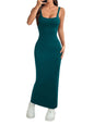 Greciilooks Lycra Blend Western Ankle Length Women Party Dress (Gl-W.Dress-Wd1287_Green