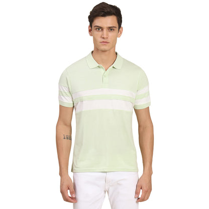 Dennis Lingo Mens Slim Fit Polo Green T-Shirt