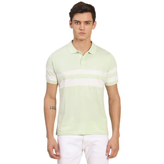 Dennis Lingo Mens Slim Fit Polo Green T-Shirt